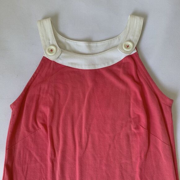 Lilly Pulitzer Dress Women XS Pink Vintage Sleeveless Crab Button Retro Tropical - Picture 3 of 8